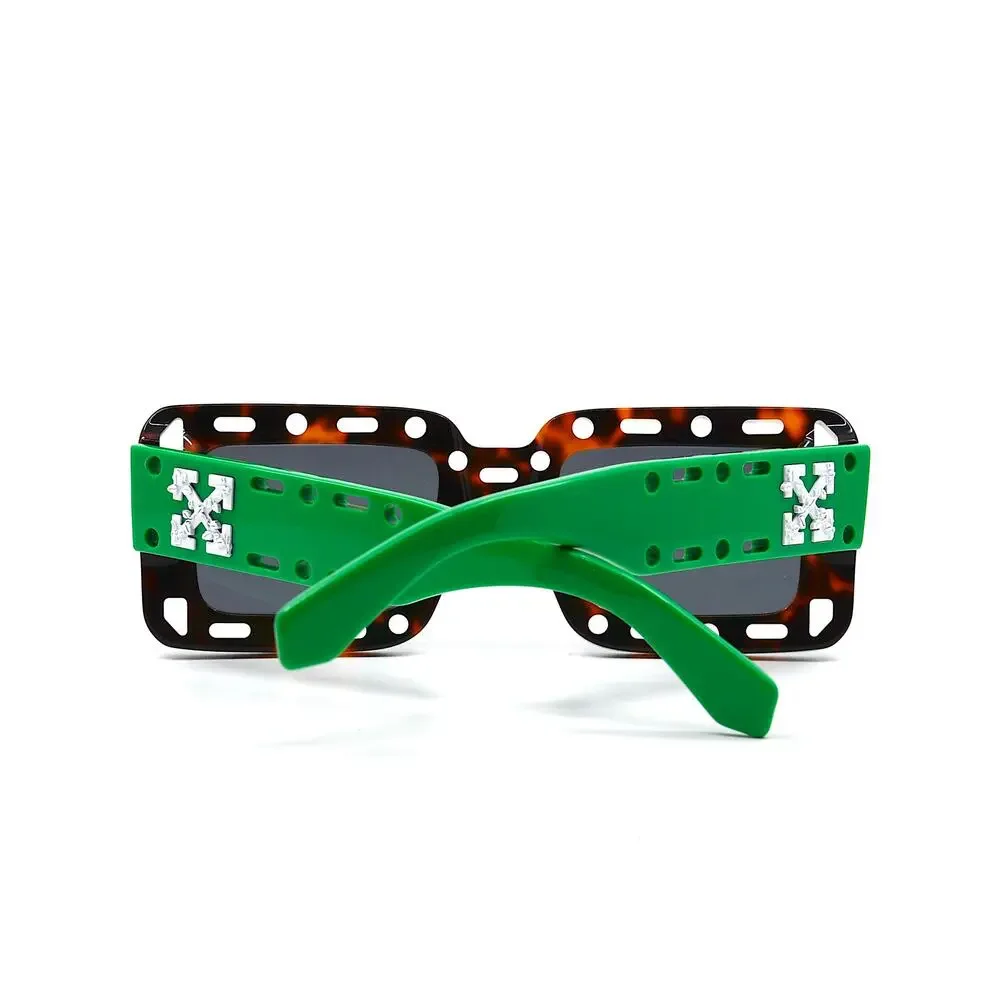 NEW! OFF-WHITE ATLANTIC OER1025 6007 HAVANA/GREEN GREY AUTHENTIC SUNGLAS… - Picture 8 of 13